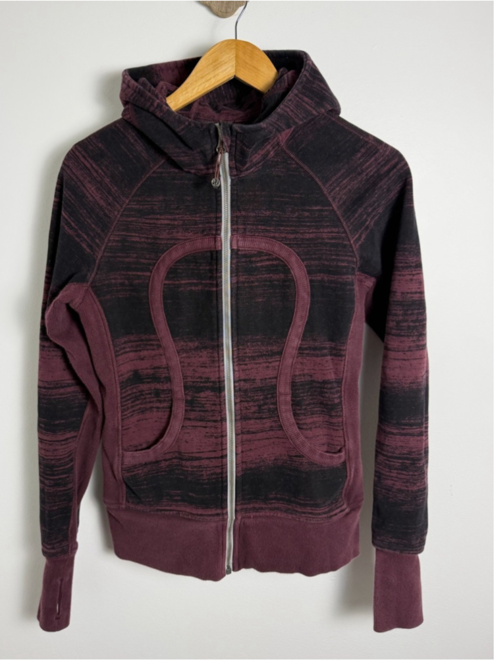 Lululemon Scuba Hoodie II Righteous Stripe Bordeaux Drama 6